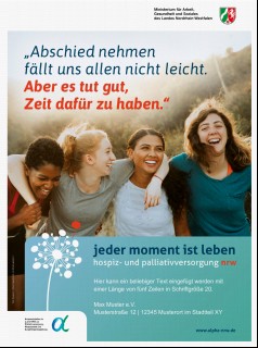 Vorschaubild 1: Plakat "Abschied nehmen fällt uns allen nicht leicht"