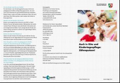 Vorschaubild Vorschaubild 1: Auch in Kita Kindertagespflege: Zähneputzen!