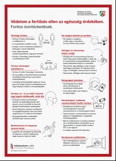Vorschaubild 1: Plakat "Vor Ansteckung schützen", ungarisch