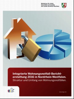 Vorschaubild 1: Integrierte Wohnungsnotfall-Berichterstattung 2016 in Nordrhein-Westfalen.