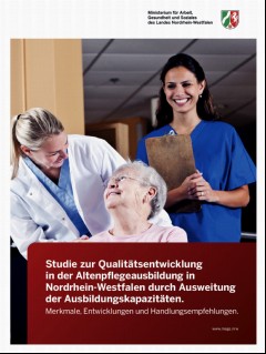 Vorschaubild 1: Studie zur Qualitätsentwicklung in der Altenpflegeausbildung in Nordrhein-Westfalen durch Ausweitung der Ausbildungskapazitäten